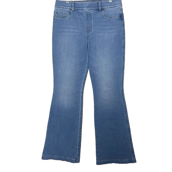 Spanx SPANXshape Everywear Flare Jeans XL 20960R Stretch High Rise Stonewash - Picture 2 of 11